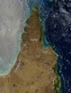 North End Australia Great Barrier Reef; photographic image from outer space by NASA